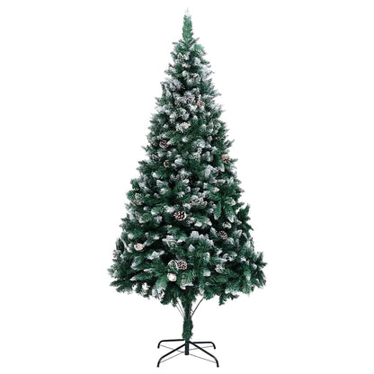 Konstgjord julgran Grön 240 cm PVC och Stål och Plast