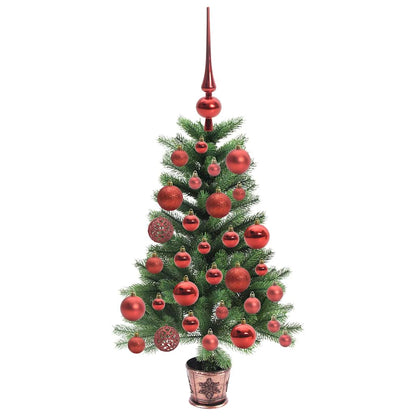 Julgran med 150 LED-lampor med stativ Grön 65 cm PE
