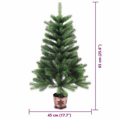 Julgran med 150 LED-lampor med stativ Grön 65 cm PE