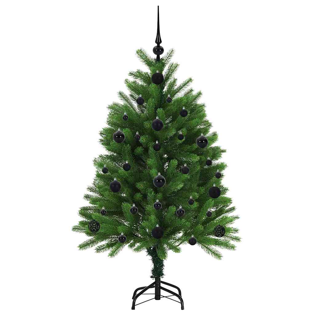 Julgran med 150 LED-lampor med stativ Grön 120 cm PE