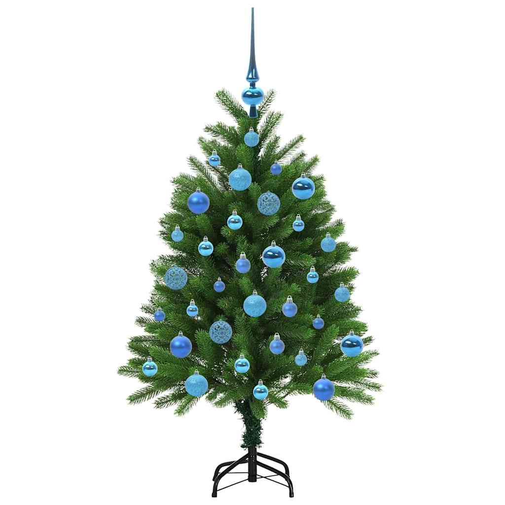 Julgran med 150 LED-lampor med stativ Grön 120 cm PE