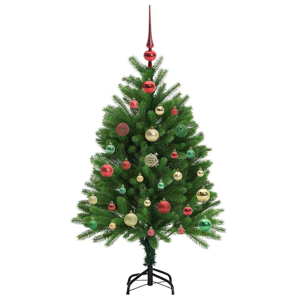 Julgran med 150 LED-lampor med stativ Grön 120 cm PE