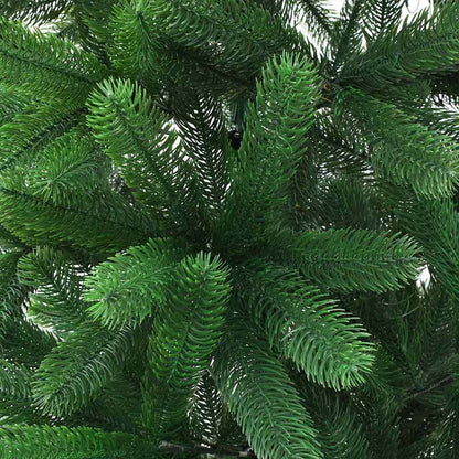 Julgran med 150 LED-lampor med stativ Grön 150 cm PE