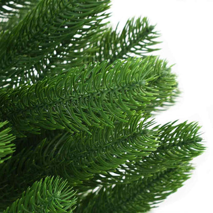 Julgran med 150 LED-lampor med stativ Grön 150 cm PE