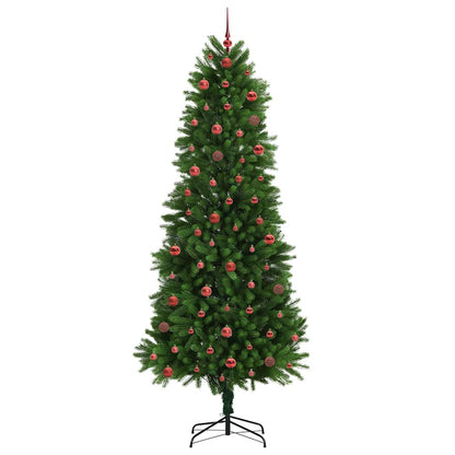 Julgran med 300 LED-lampor med stativ Grön 240 cm PE