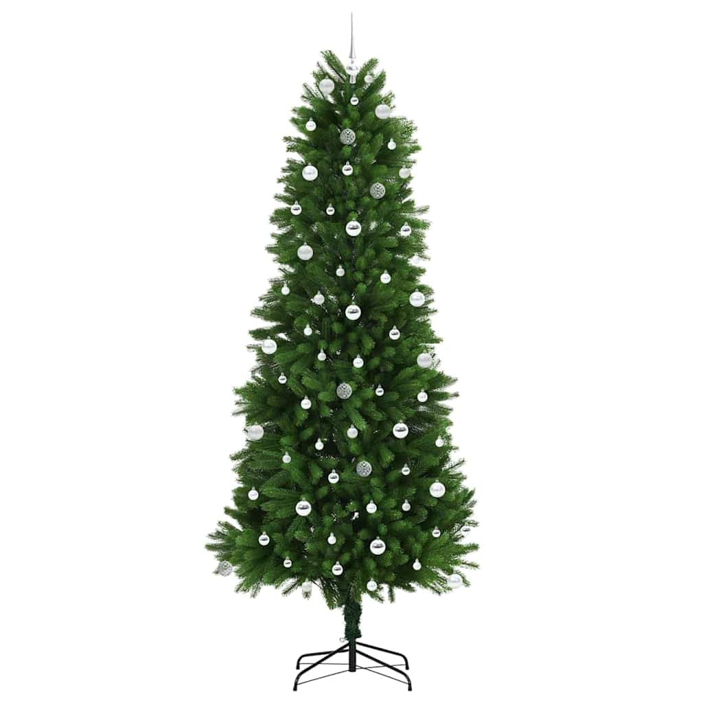 Julgran med 300 LED-lampor med stativ Grön 240 cm PE