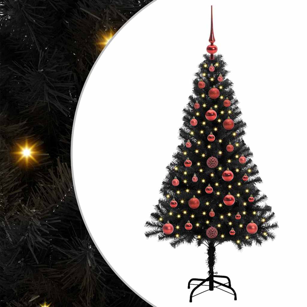 Julgran Svart 120 cm PVC
