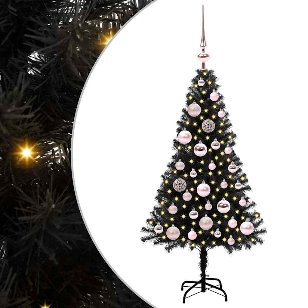 Julgran Svart 120 cm PVC
