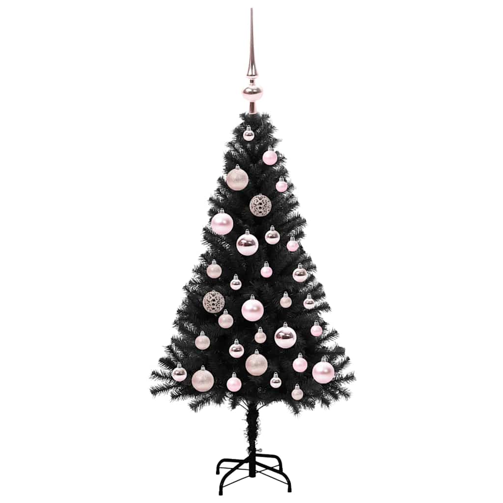 Julgran Svart 120 cm PVC