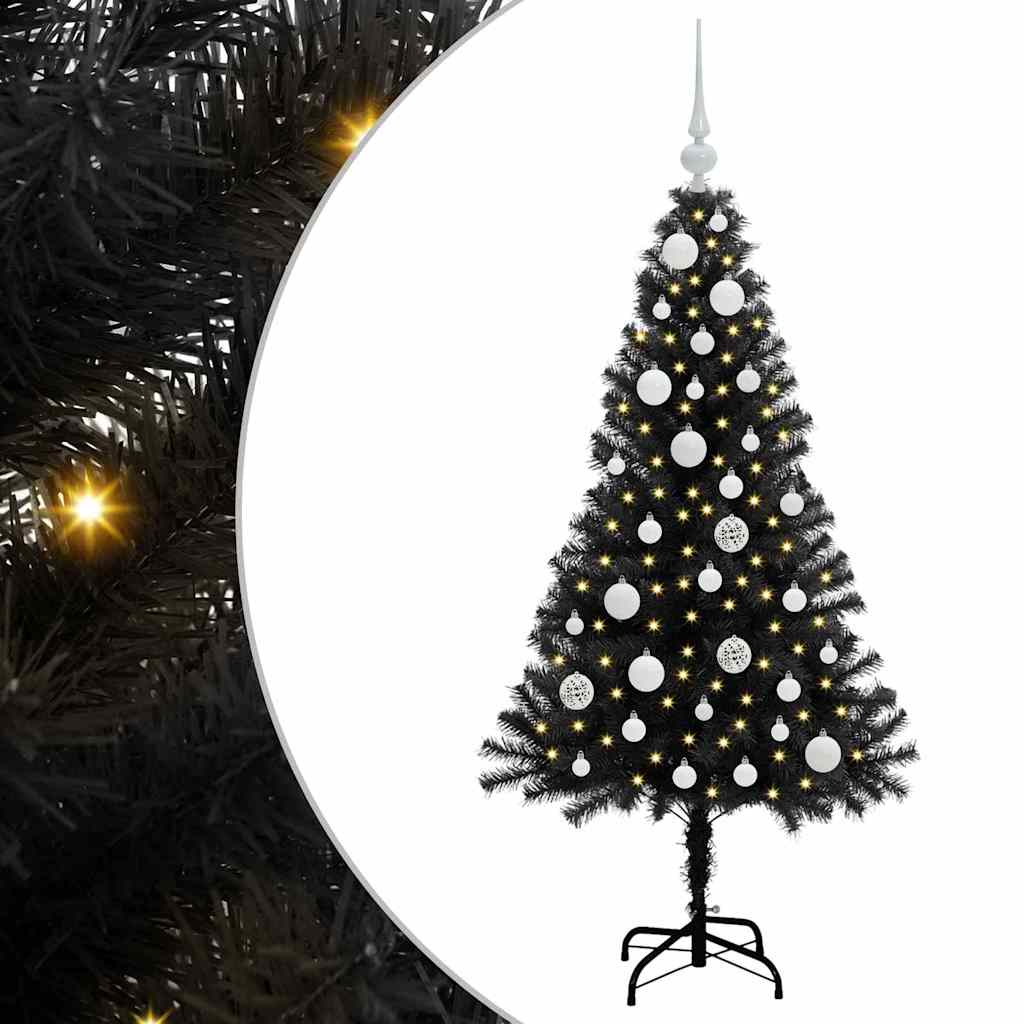 Julgran Svart 120 cm PVC
