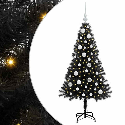 Julgran Svart 120 cm PVC