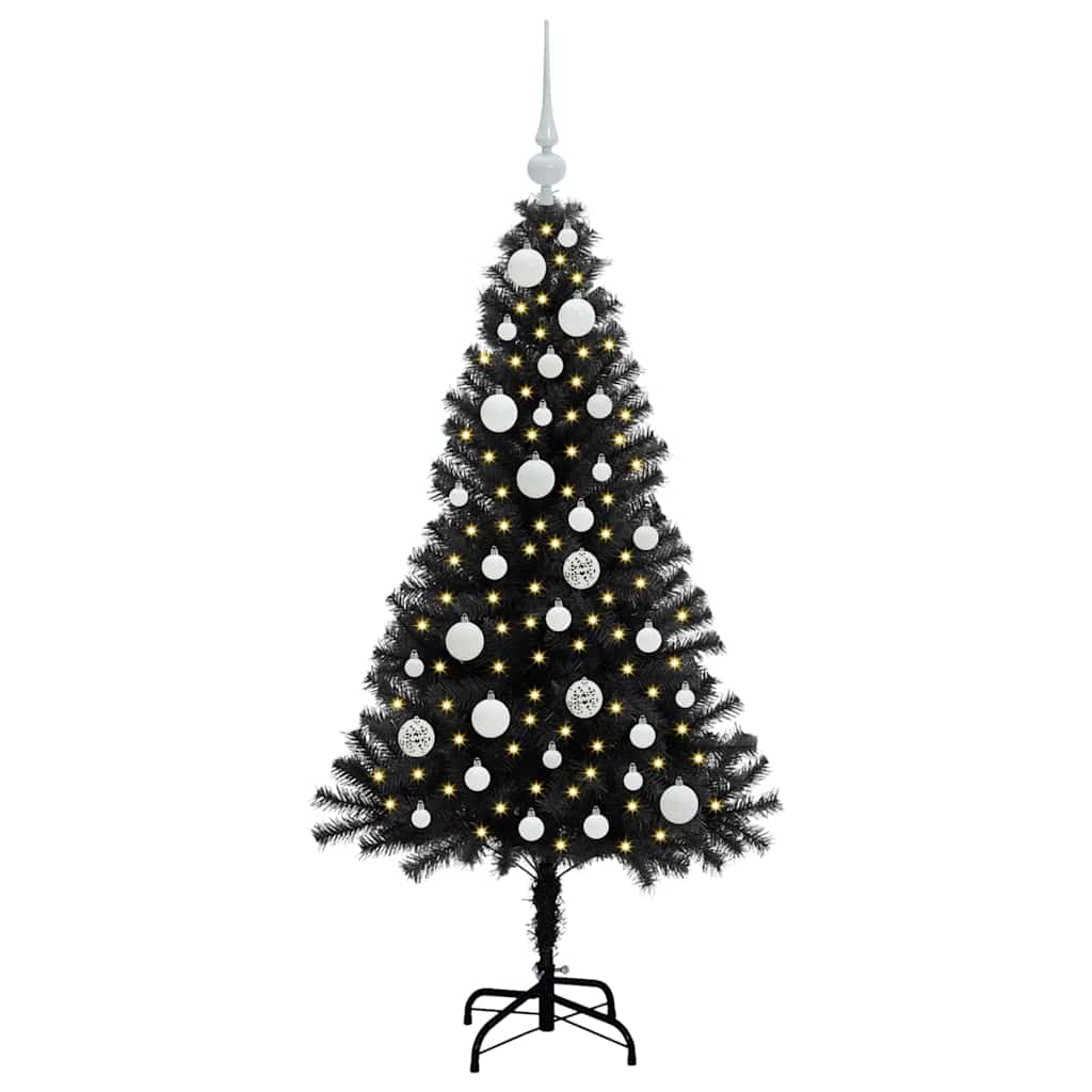 Julgran Svart 120 cm PVC