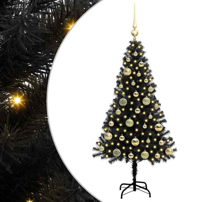 Julgran Svart 120 cm PVC