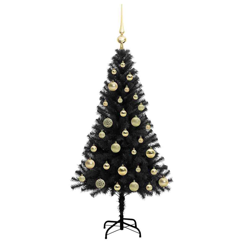 Julgran Svart 120 cm PVC