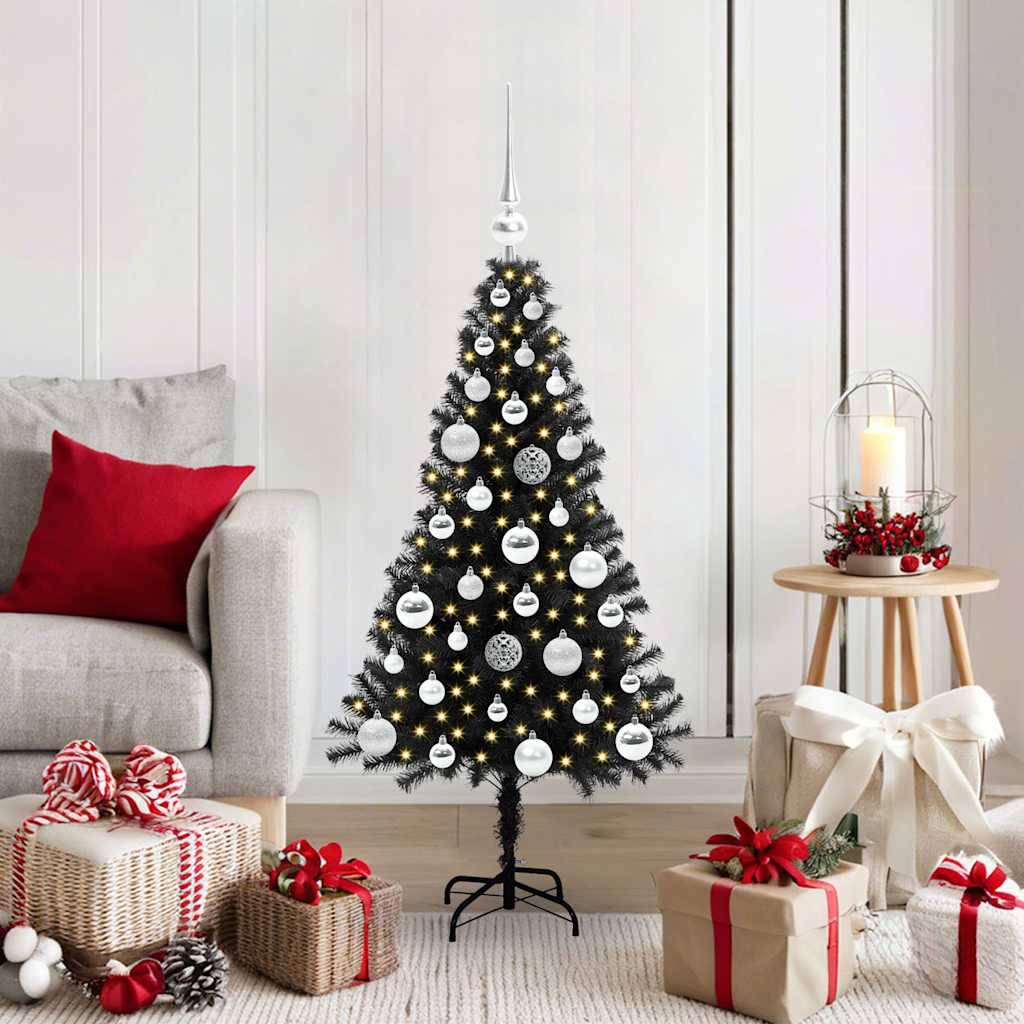 Julgran Svart 120 cm PVC