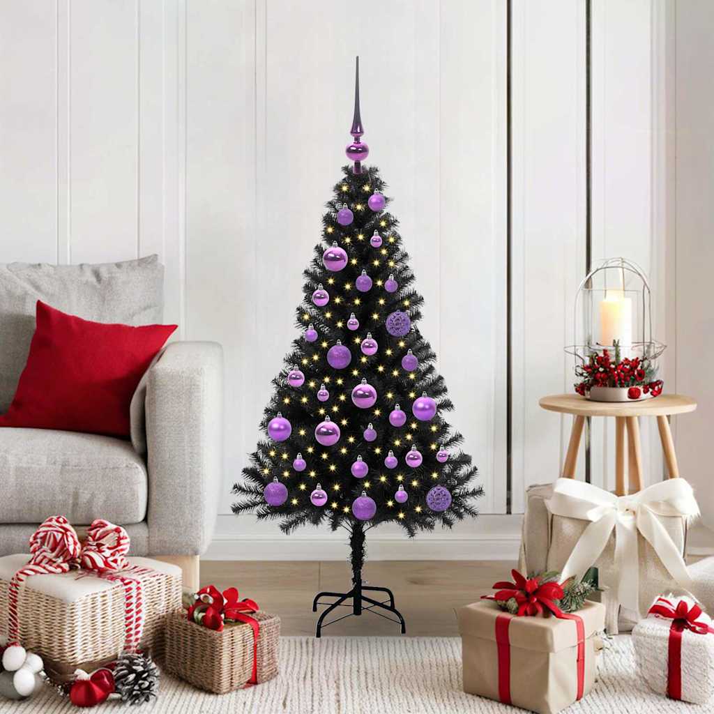 Julgran Svart 120 cm PVC