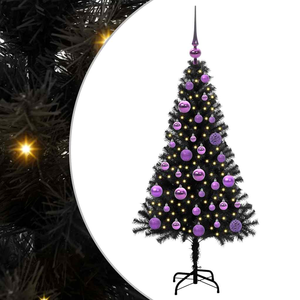 Julgran Svart 120 cm PVC