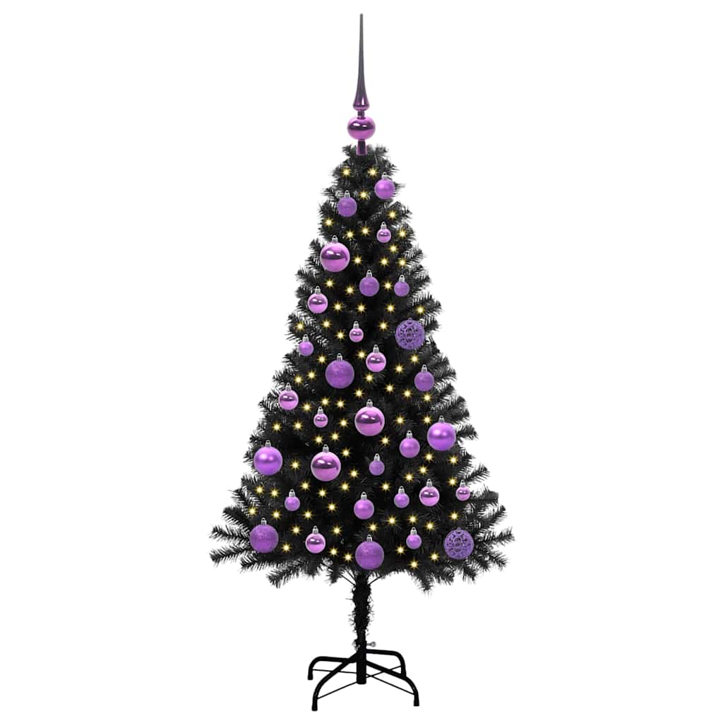 Julgran Svart 120 cm PVC