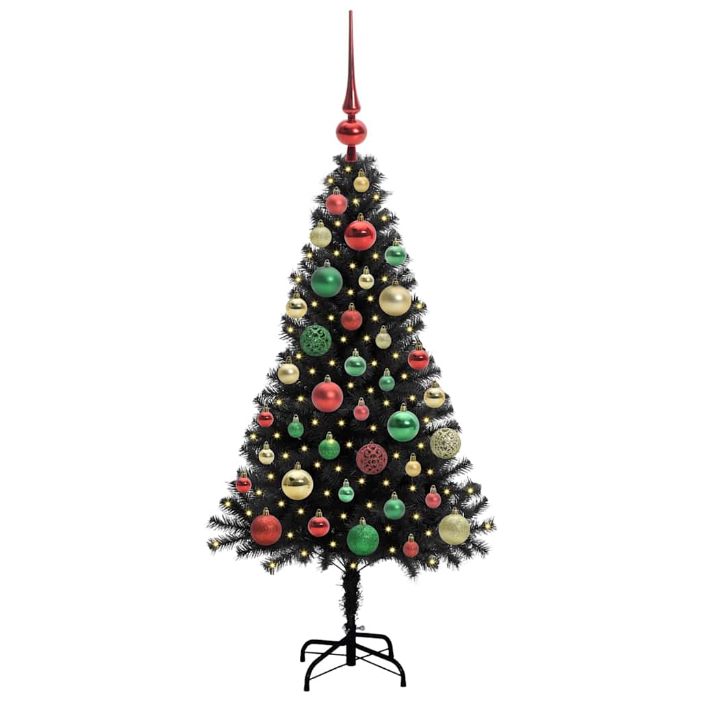 Julgran Svart 120 cm PVC