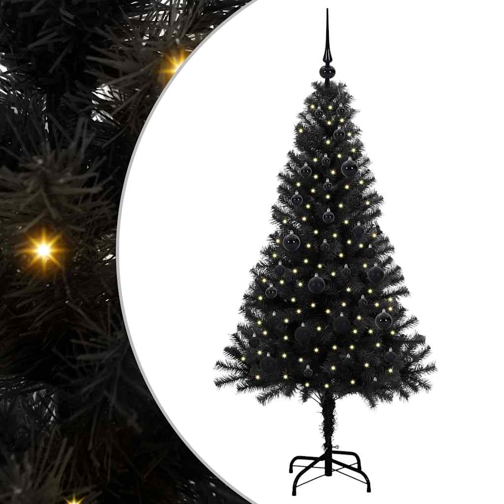 Julgran Svart 150 cm PVC