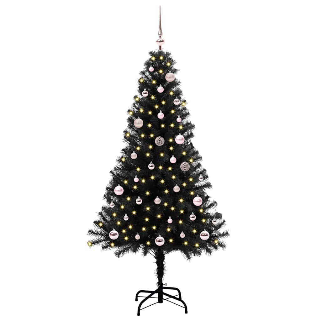 Julgran Svart 150 cm PVC