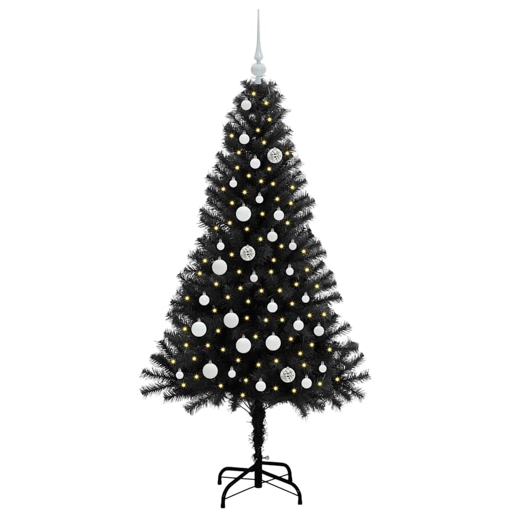 Julgran Svart 150 cm PVC