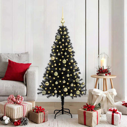 Julgran Svart 150 cm PVC