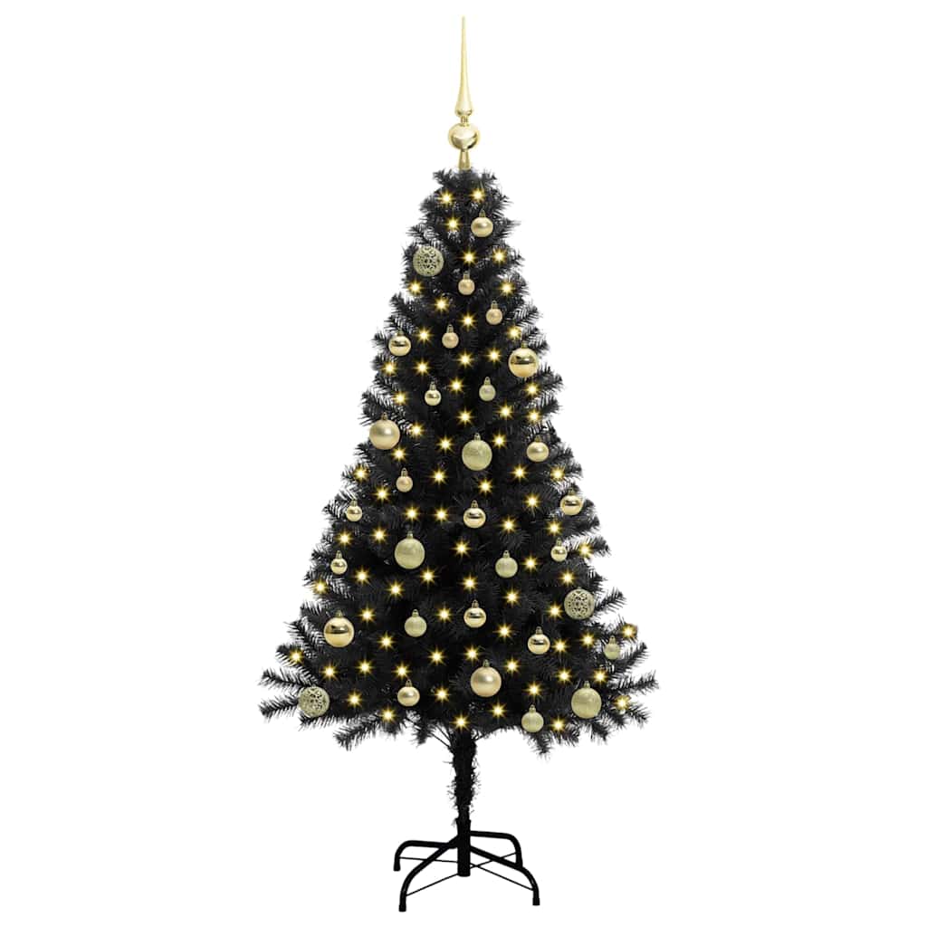 Julgran Svart 150 cm PVC