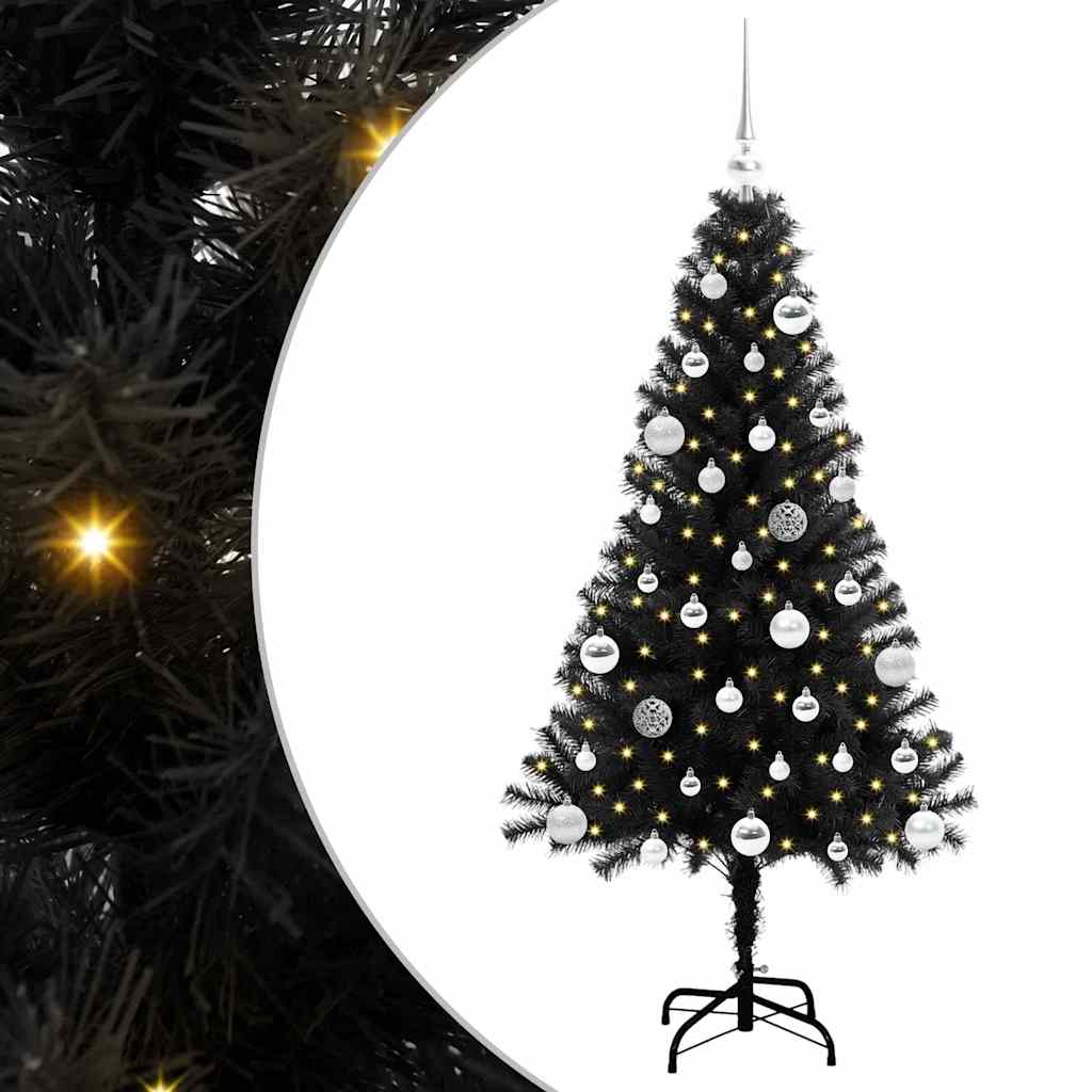 Julgran Svart 150 cm PVC