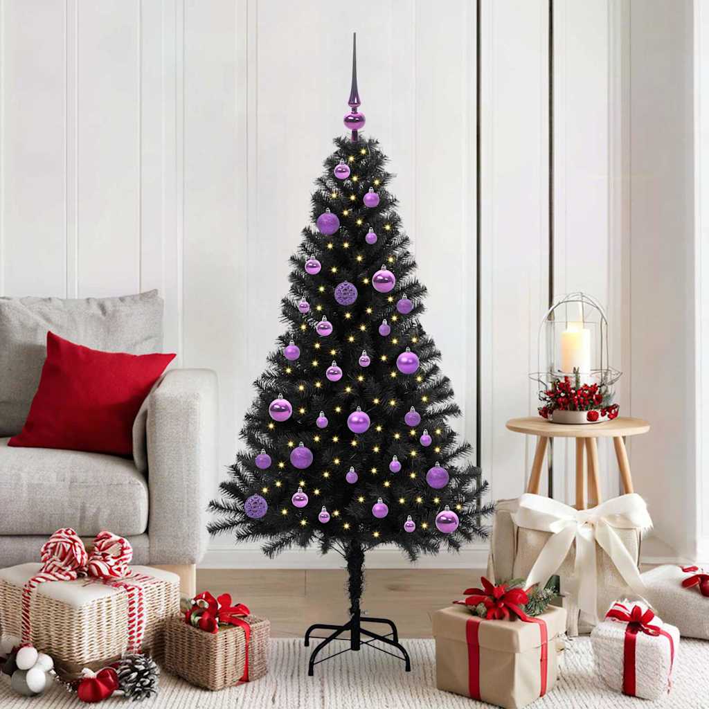 Julgran Svart 150 cm PVC