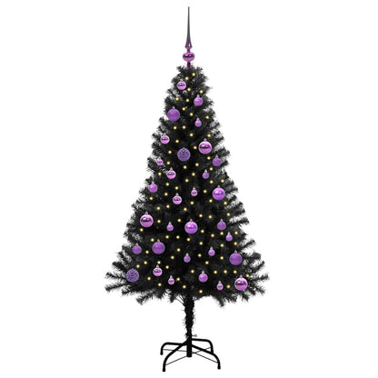 Julgran Svart 150 cm PVC