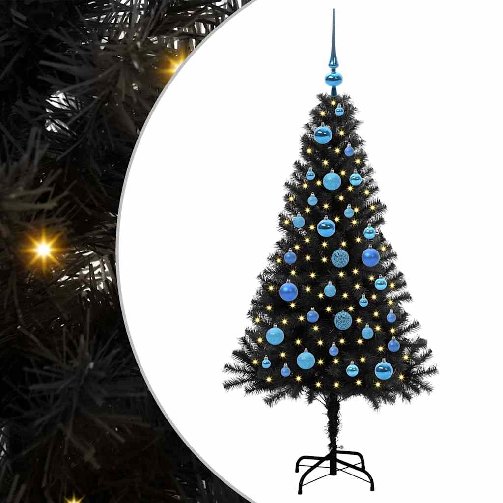 Julgran Svart 150 cm PVC