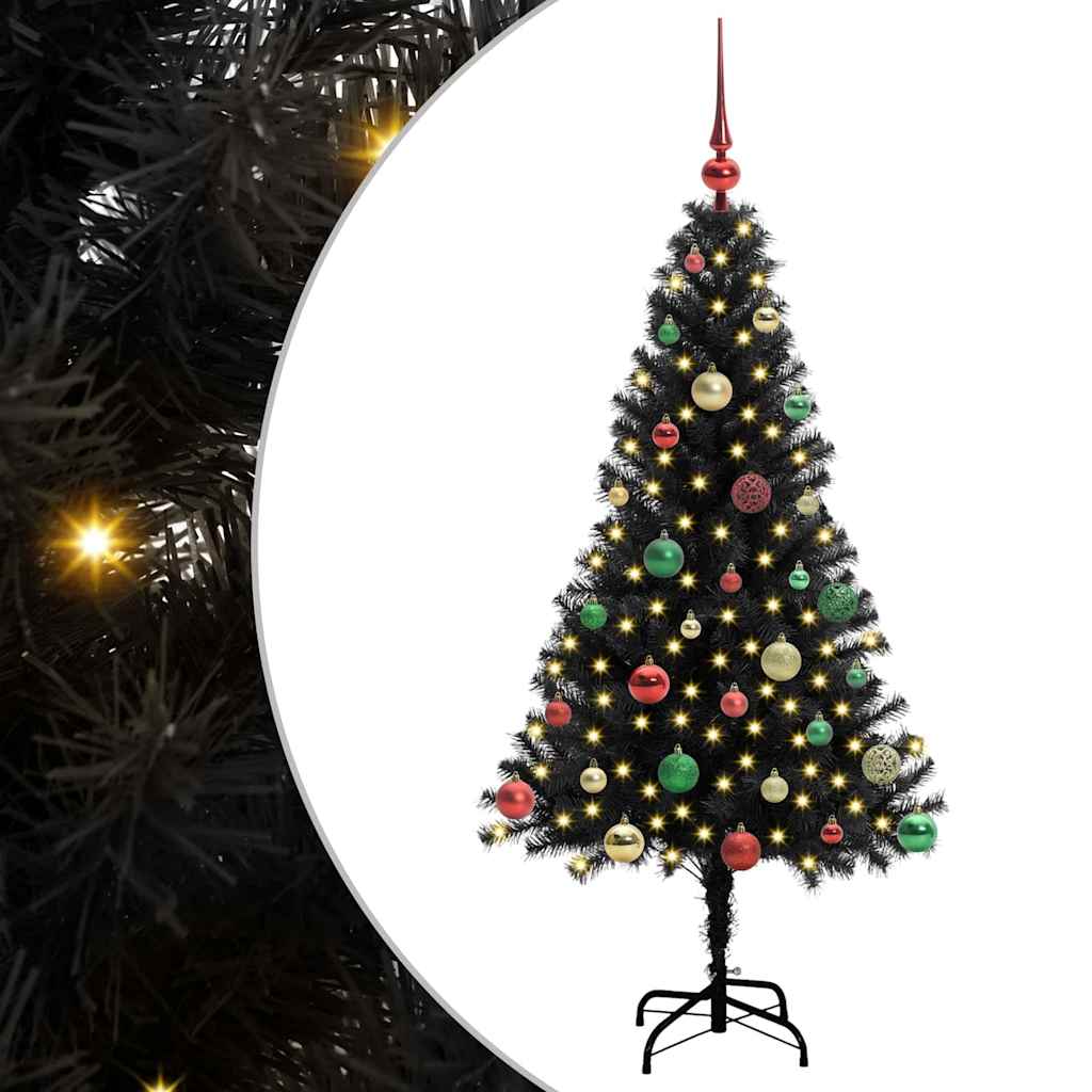 Julgran Svart 150 cm PVC
