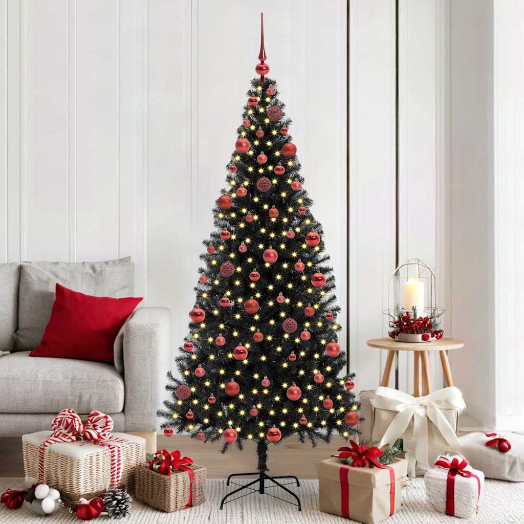 Julgran Svart 180 cm PVC