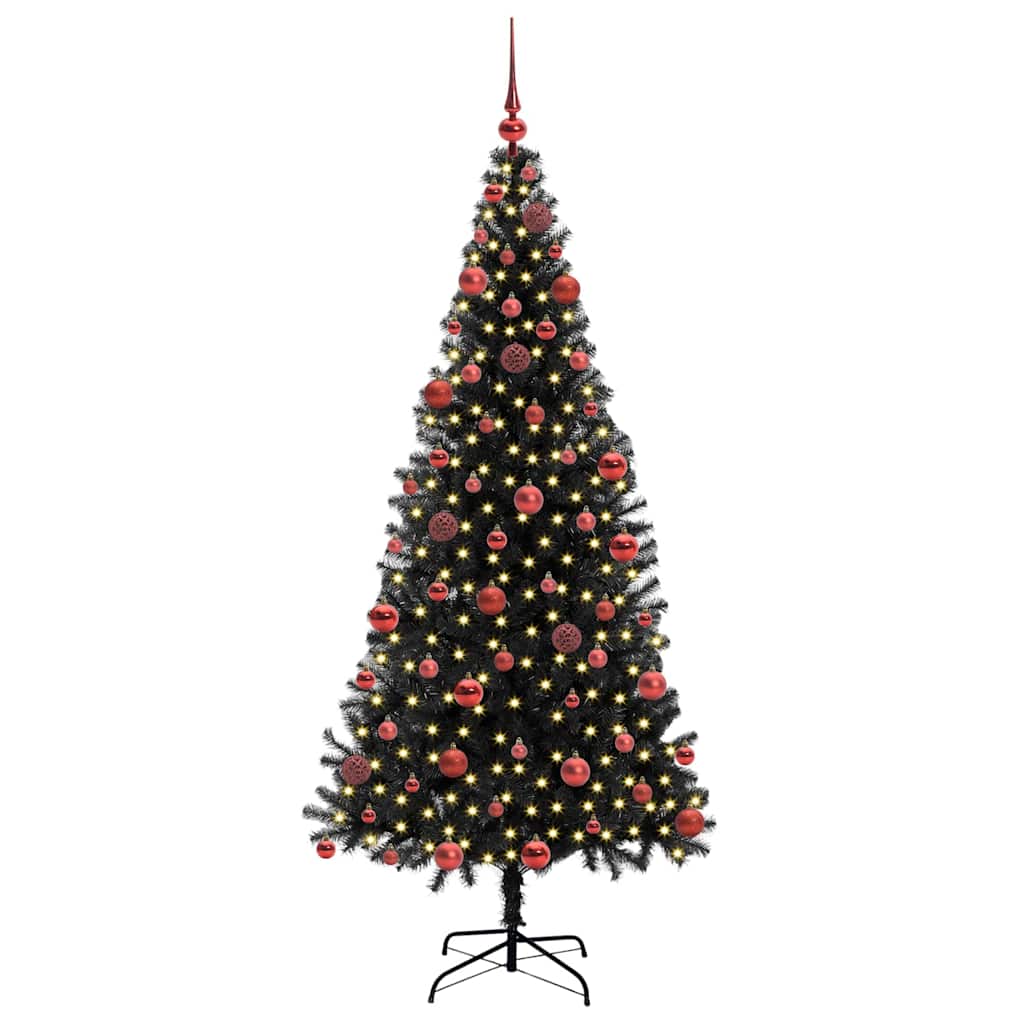 Julgran Svart 180 cm PVC