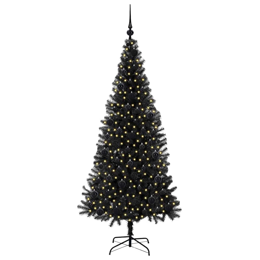 Julgran Svart 180 cm PVC