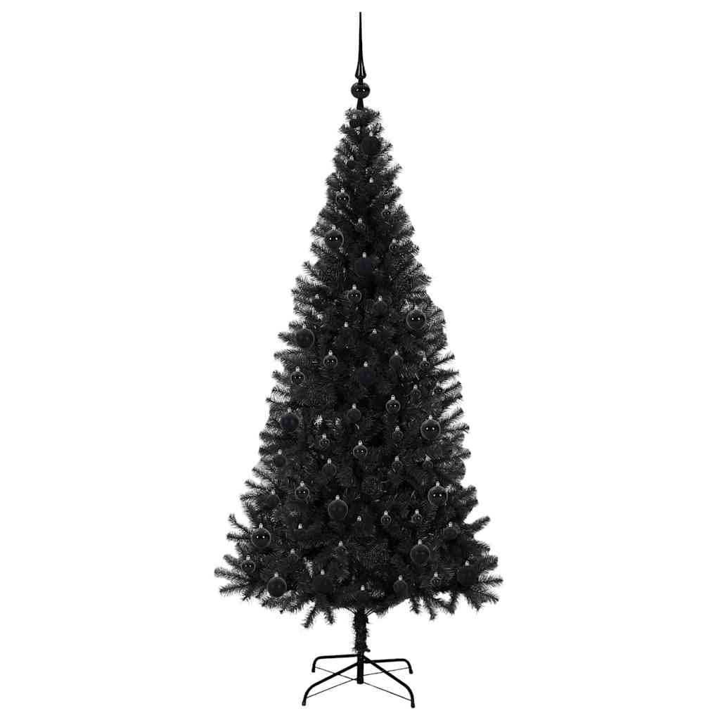 Julgran Svart 180 cm PVC