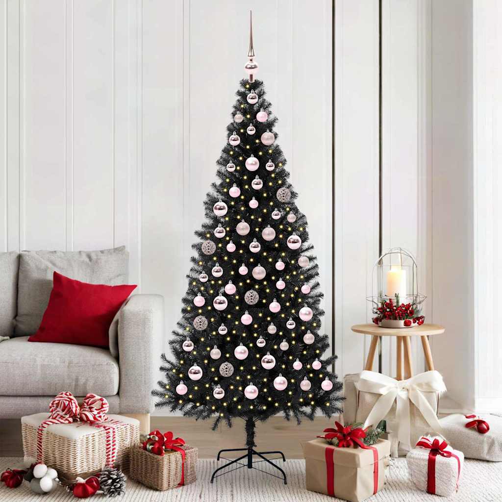 Julgran Svart 180 cm PVC