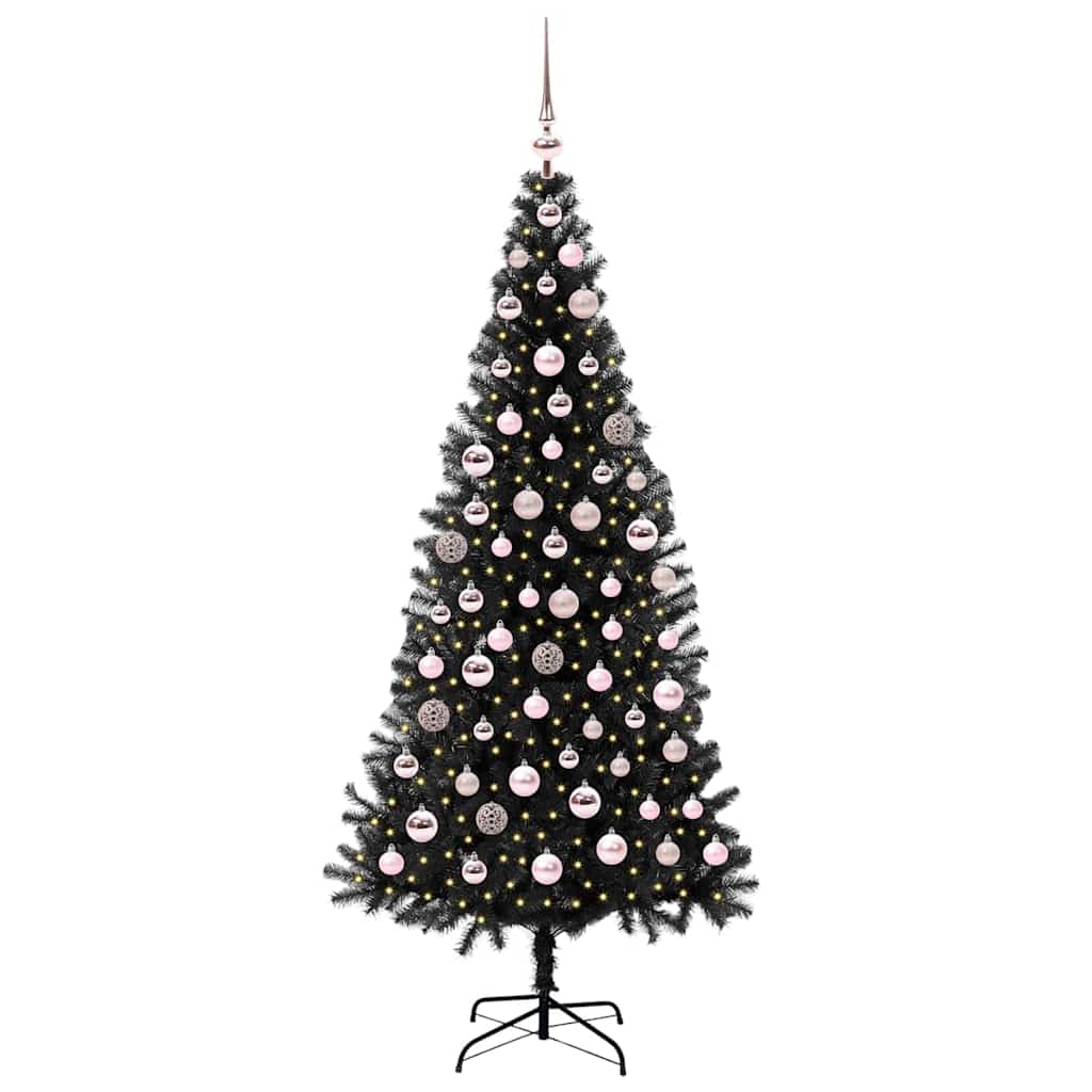 Julgran Svart 180 cm PVC