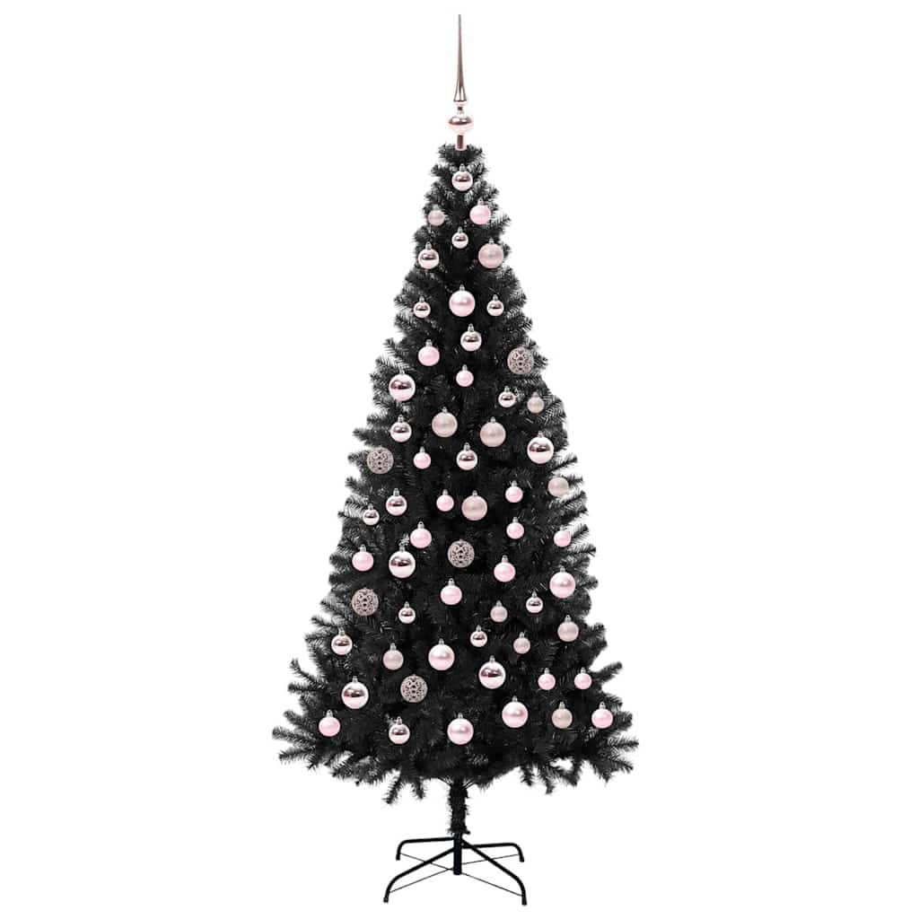 Julgran Svart 180 cm PVC