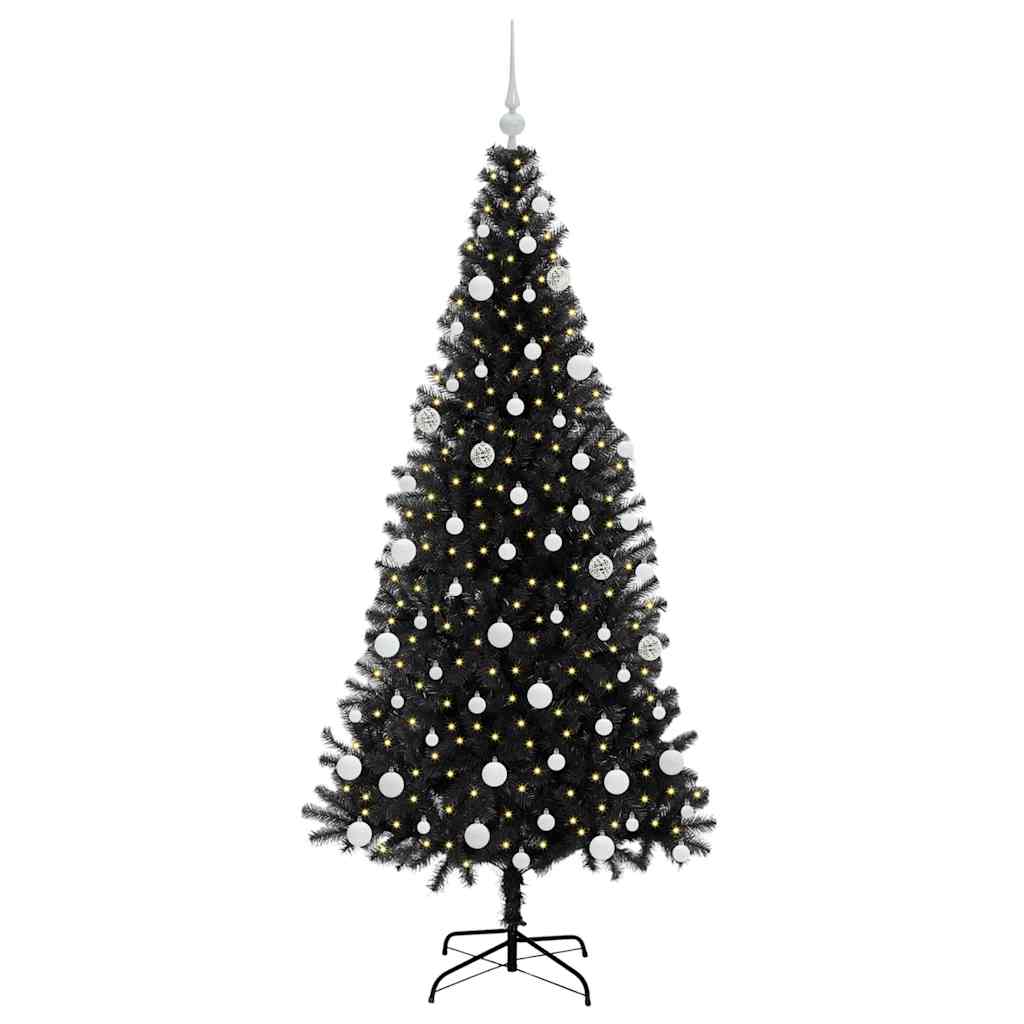 Julgran Svart 180 cm PVC