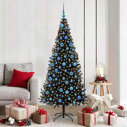 Julgran Svart 180 cm PVC