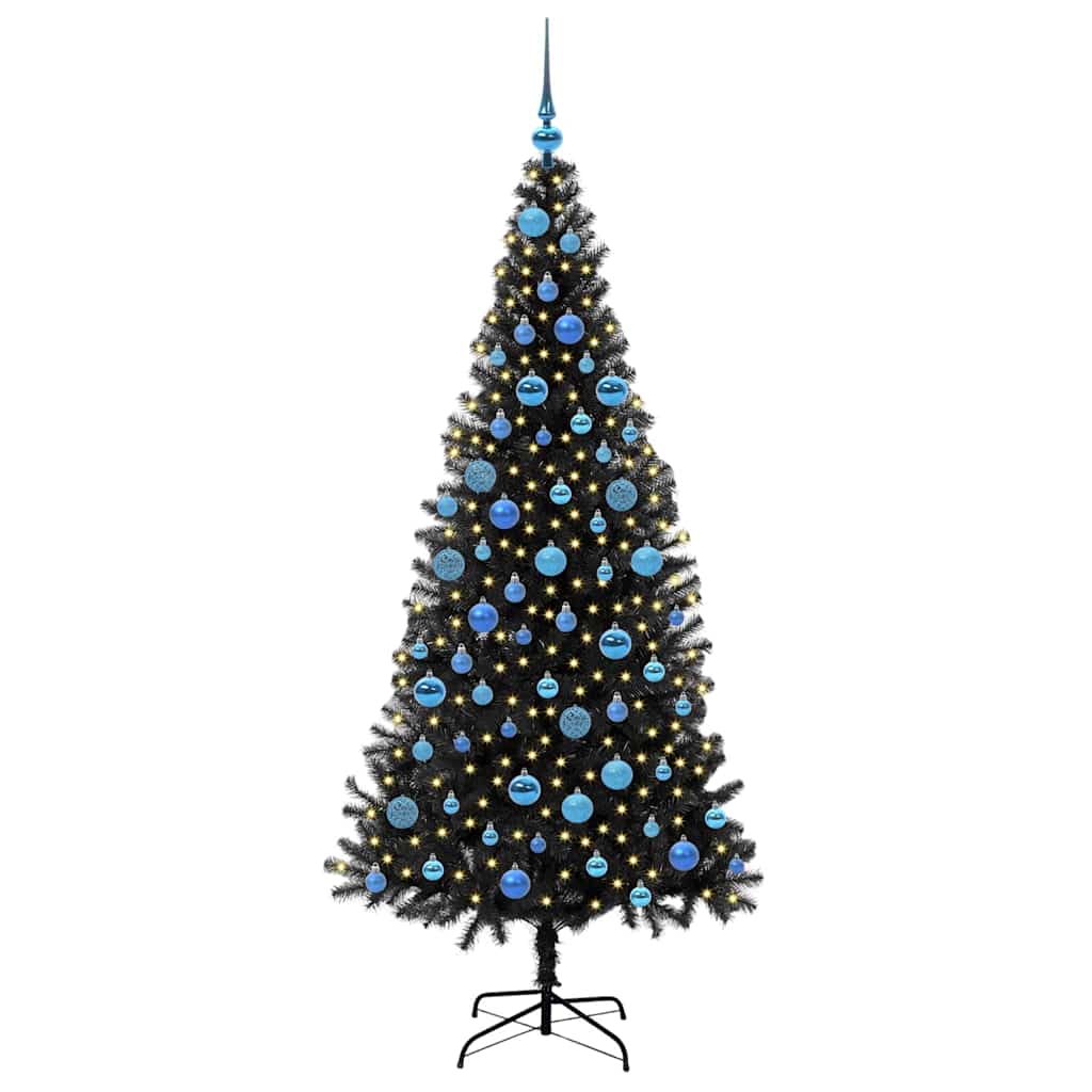 Julgran Svart 180 cm PVC