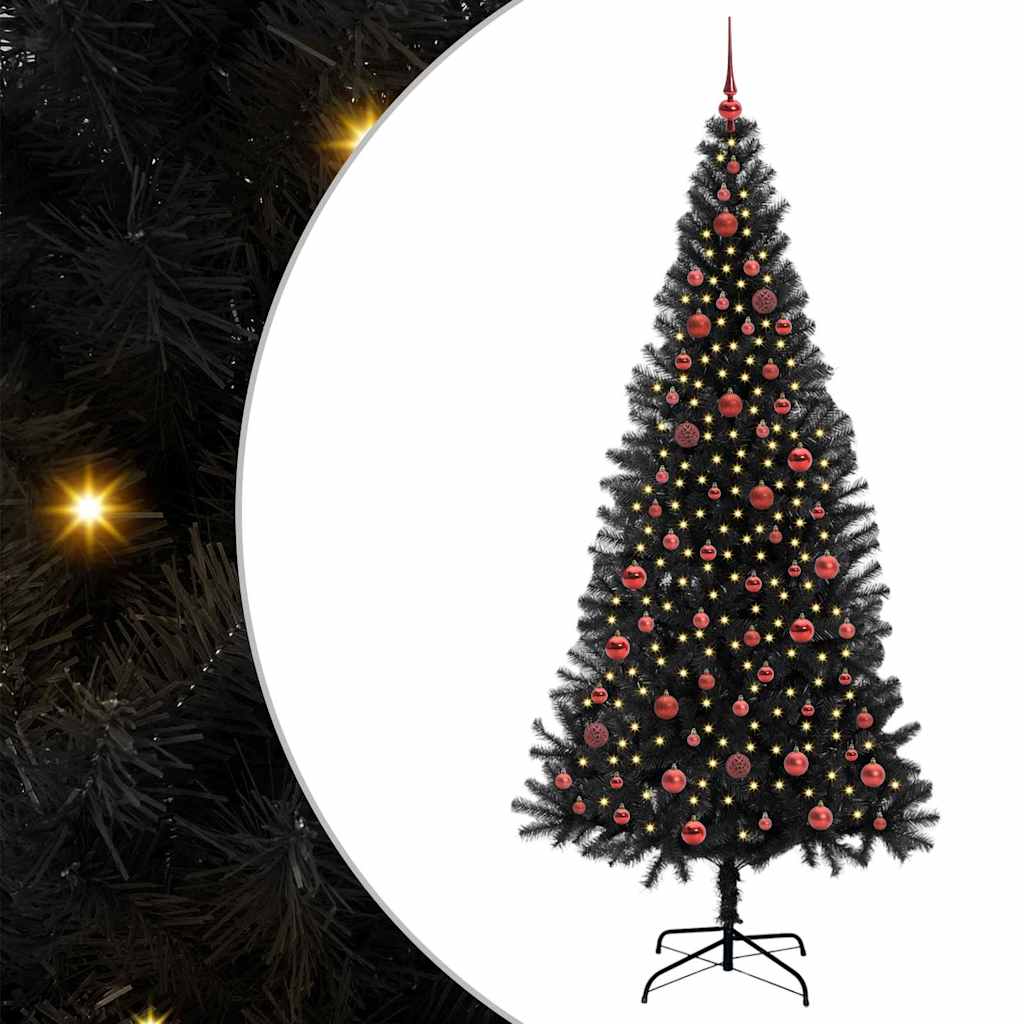 Julgran Svart 210 cm PVC