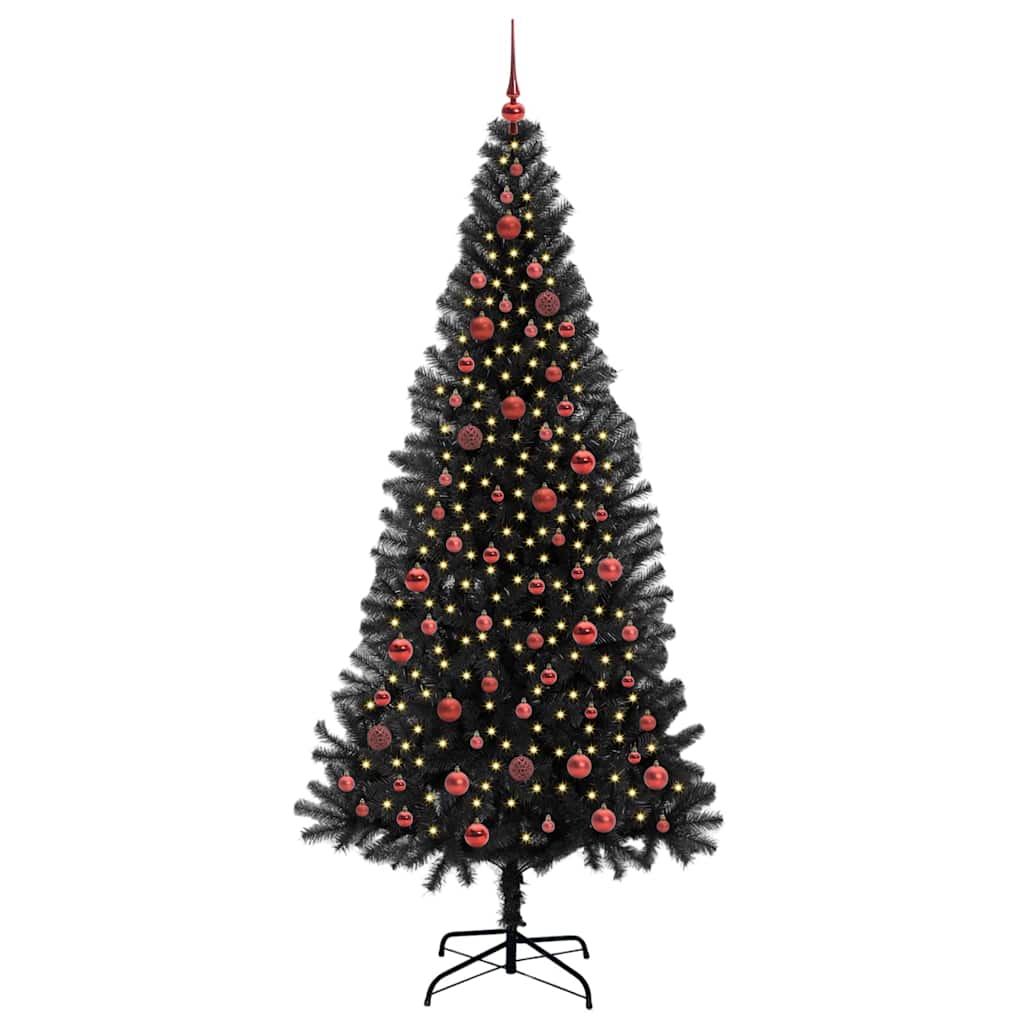 Julgran Svart 210 cm PVC