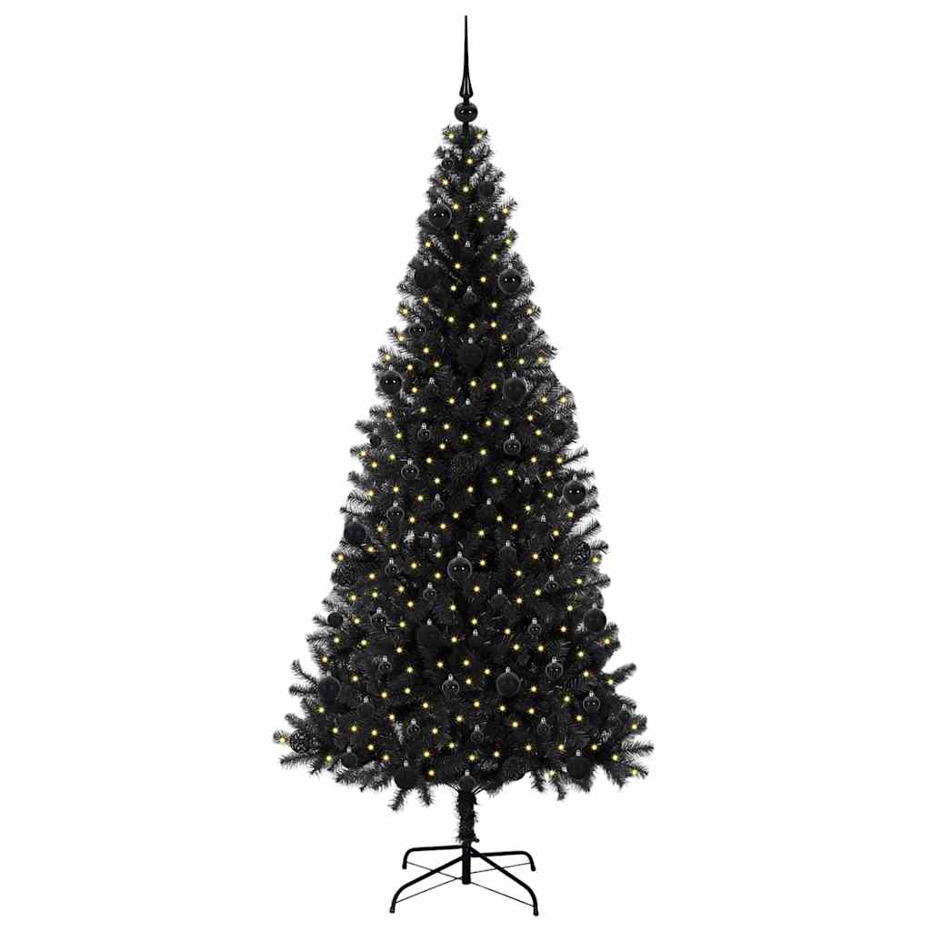 Julgran Svart 210 cm PVC