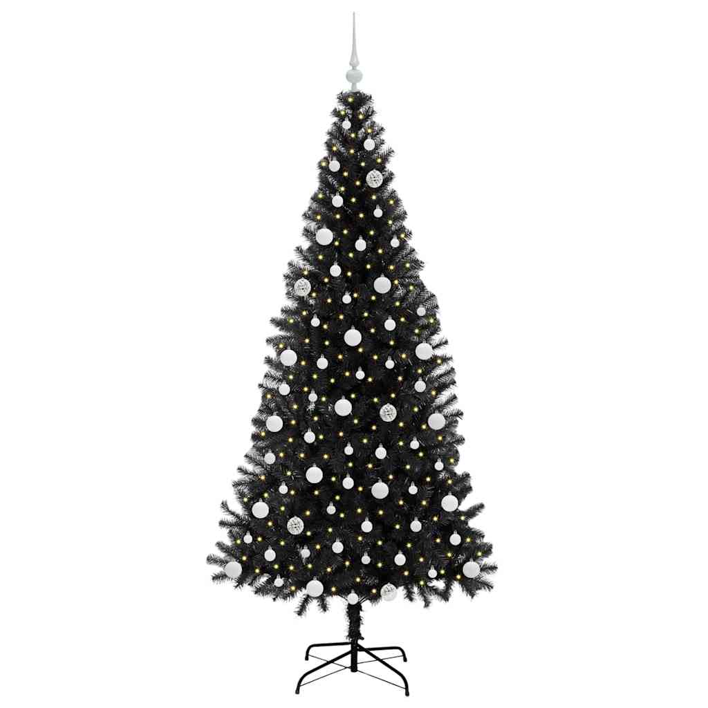 Julgran Svart 210 cm PVC