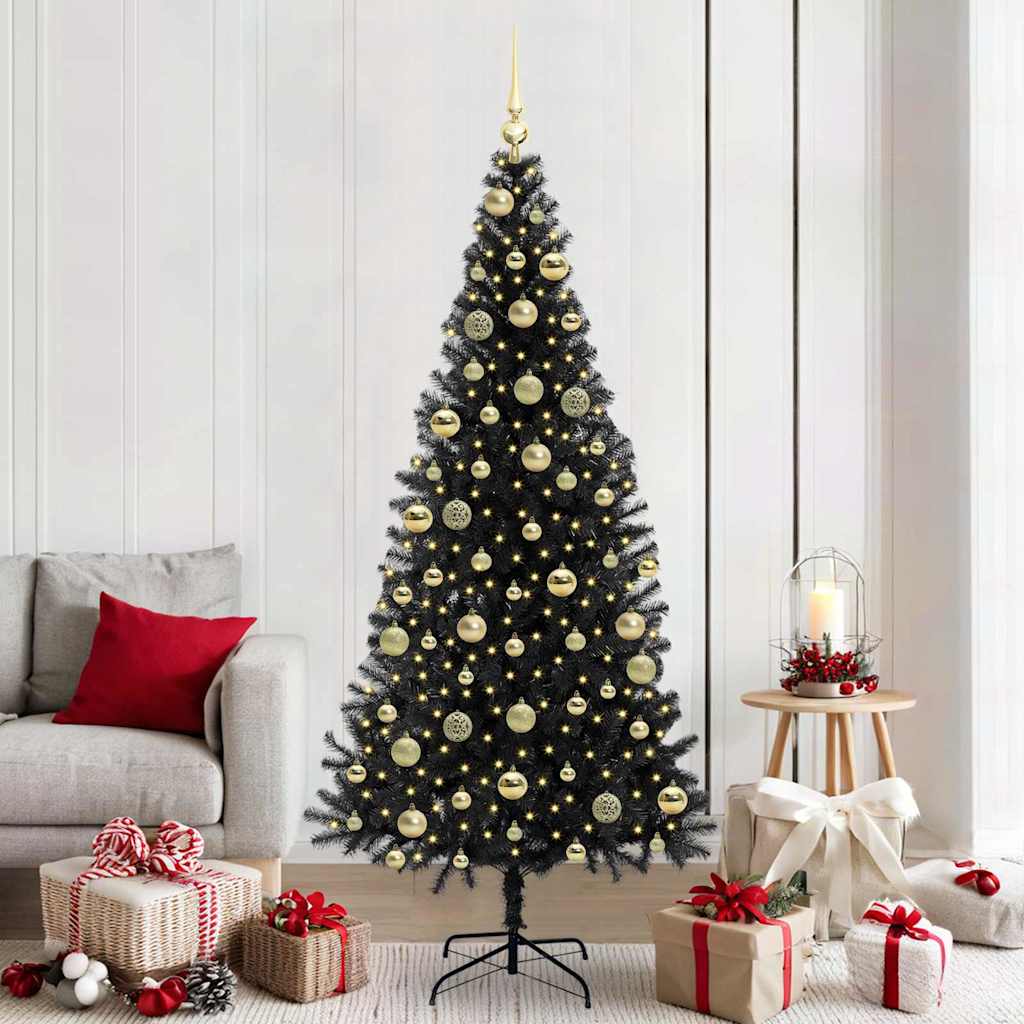 Julgran Svart 210 cm PVC