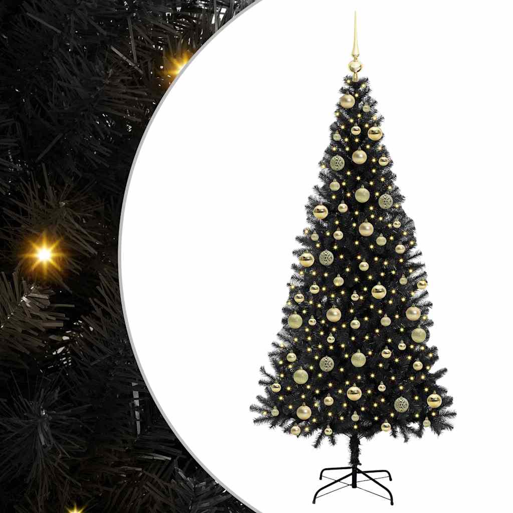 Julgran Svart 210 cm PVC