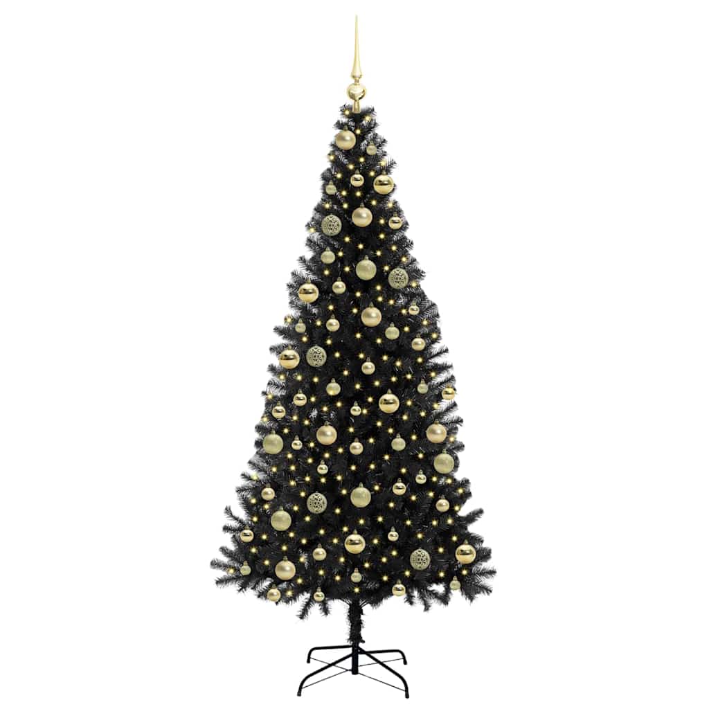 Julgran Svart 210 cm PVC